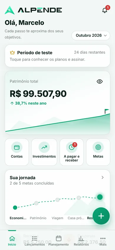 Tela do Alpende: Tema branco
